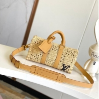 Luxury Cheap Louis Vuitton Raffia Keepall Bandouliere 25 Handbag M25010