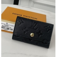 Top Quality Louis Vuitton Monogram Empreinte Metal Lock Key Holder M64421 Black