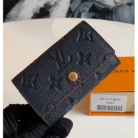 Promotional Louis Vuitton Monogram Empreinte Metal Lock Key Holder M64421 Black/Red