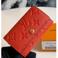 Buy Fashionable Louis Vuitton Monogram Empreinte Metal Lock Key Holder M64421 Red