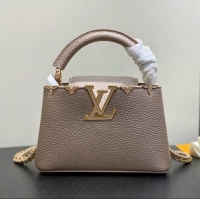 Grade Quality Louis Vuitton Capucines Mini Calfskin Handbag M48865 2026