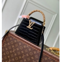 Best Price Louis Vuitton Capucines Metal Rhinestone Cowhide Mini Handbag M14177 2026