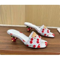 Low Cost LLouis Vuitton LV x TM Lily Mule Monogram Cherry White Denim 6070701