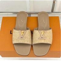 Pretty Style Louis Vuitton LV Mare Flat Mule Sandals Nature 6070807