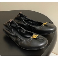 Top Grade Louis Vuitton LV Nolita Flat Ballerina Black 6070914