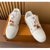Top Design Louis Vuitton LV Trainer line Red 60701002