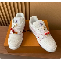 Stylish Louis Vuitton LV Trainer line Purple 60701002