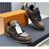 Good Looking Louis Vuitton LV Trainer Sneaker Marron 60701008