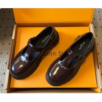 Most Popular Louis Vuitton LV Squad Mary Jane Burgundy 60701009