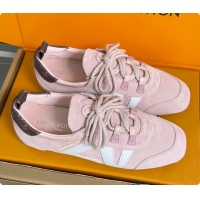 Good Product Louis Vuitton LV Sneakerina Pink Suede 60701010