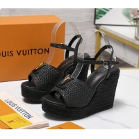 Best Price Louis Vuitton LV Mare Wedge Sandal Black 60701011