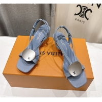 Good Product Louis Vuitton LV Treasure Sandal Bleu Ciel 60701013