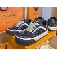 Low Cost Louis Vuitton LV Tilted Sneaker Indigo Blue 60701017