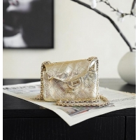 New Cheap Chanel Small 2.55 MINAUDIERE Gold-Tone Metal AS2315 Gold Spring Summer 2026