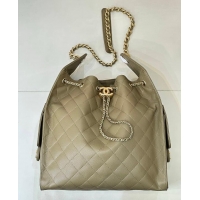 Super Quality Chanel 25 Medium Handbag Grained Calfskin & Gold-Tone Metal AS5311 Dark Khaki 2026