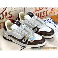 Low Price Louis Vuitton LV Trainers Chocolate 60701111