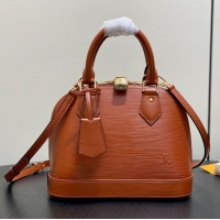 Grade Design Louis Vuitton Epi Leather Alma BB Water Ripple Shell Pack M25538 Tan