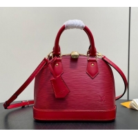 Promotional Louis Vuitton Epi Leather Alma BB Water Ripple Shell Pack M25538 Red