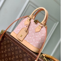 Super Quality Louis Vuitton Alma BB Monogram Embleme Striped Canvas Bag M2A378 Rose