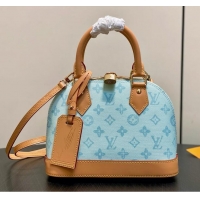 Grade Discount Louis Vuitton Monogram Canvas Alma BB Bag M27525 Blue