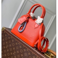 Discount Louis Vuitton Alma BB Imported Cowhide Top Handle Bag M28902 Orange