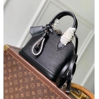 Classic Discount Louis Vuitton Alma BB Imported Cowhide Top Handle Bag M28902 Black