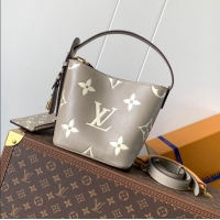Inexpensive Louis Vuitton Monogram Empreinte Leather All In BB Bag M13045 Taupe Gray