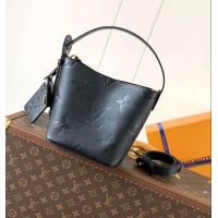 Best Price Louis Vuitton Monogram Empreinte Leather All In BB Bag M13045 Black
