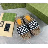 Pretty Style Gucci Women's Platform Slide Sandal Black 60701506