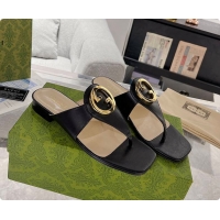 Low Price Gucci Black Blondie Thong Sandals 60701509