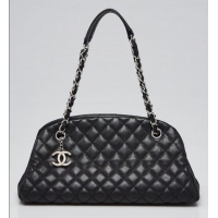 New Design Chanel Quilted Caviar Leather Just Mademoiselle Bowling Bag CH2569 Black