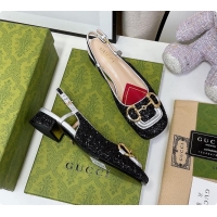 Pretty Style Gucci Lovelight Crystal Pumps - Black 60701702