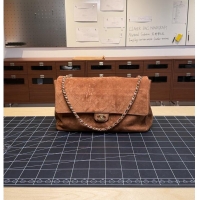 Buy Discount Chanel Metiers d'art Maxi Flap bag Suede Calfskin & Gold-Tone Metal CH5897 Camel 2026