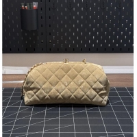 Best Price Chanel Clutch with chain Suede Calfskin & Gold Metal CH59904 Dark Beige Spring Summer 2026
