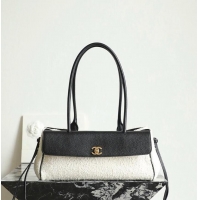 Famous Brand Chanel SMALL SHOPPING BAG Grained Calfskin Boucle Urban Essentials CH59905 Black Spring Summer 2026