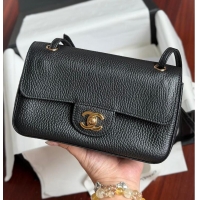 Top Grade Chanel MINI FLAP BAG Grained Calfskin & Gold-Tone Metal AS6230 Black FALL WINTER 2026 PRE-COLLECTION