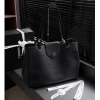 Grade Design Chanel LARGE SHOPPING BAG Grained Calfskin & Gold-Tone Metal CH59907 Black 2026