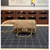 Discount Chanel MINI FLAP BAG Suede Calfskin & Gold-Tone Metal CH59908 Dark Beige FALL WINTER 2026 PRE-COLLECTION