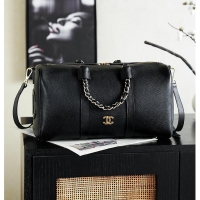 New Discount Chanel Duffle Bag Grained Calfskin & Gold-Tone Metal CH59912 Black Cruise 2026/2027