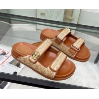 Discount Gucci Sandal With Double G in Brown 60702001