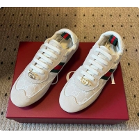 Best Product Gucci Women's Gucci Shift Trainers in White GG Canvas 60702013