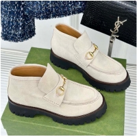 Unique Style Gucci Loafer Horsebit Grey 60702101