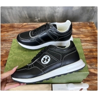 Top Grade Gucci Logo Sneaker Black 60702103