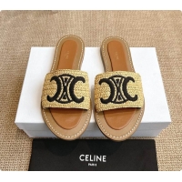 Best Price Celine Lympia Mule In Raffia 0702121
