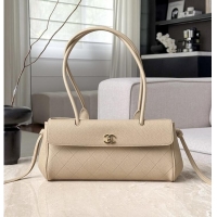 Chanel SMALL SHOPPING BAG Grained Calfskin & Gold-Tone Metal AS6288 Light Beige 2026
