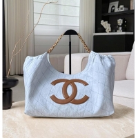 Big Discount Chanel Coco Beach Small Shopping Bag Denim/Calfskin & Gold-Tone Metal AS6191 Blue/Brown 2026