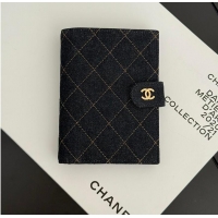 Top Quality Chanel 26P Denim Pouch And Passport Holder AS4660 Black 2026