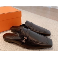 Discount Hermes Groupie Mule Black/White 60702201