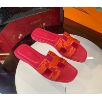 Popular Style Hermes Slipper Pink/Orange 60702202
