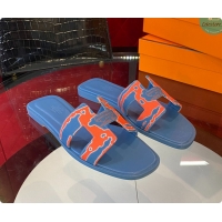 Good Looking Hermes Slipper Blue/Orange 60702202